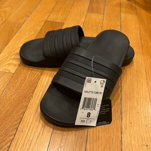 Brand Newadidas Adilette Aqua Women's Slides Sandal - Black, US 8